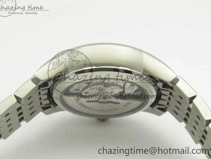 0512 De Ville Hour Vision 41mm SS VSF 1:1 Best Edition White Dial on SS Bracelet A8500 Super Clone Casual 7946